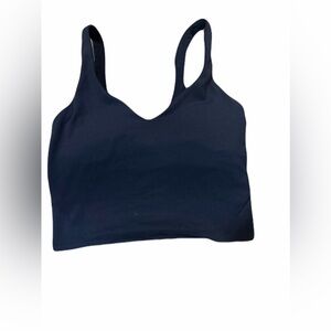 Lululemon Athletica black align tank with pads size 4 square dot